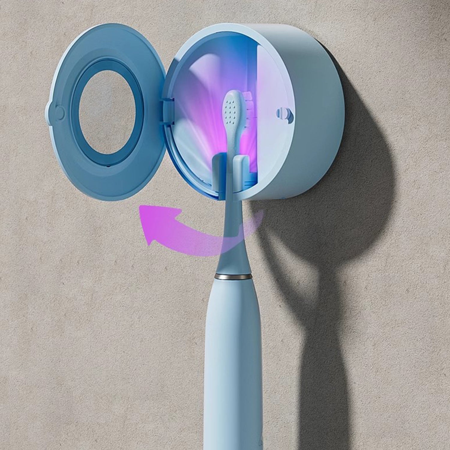 🦷Brosse à dents électrique UV murale – Hygiène ultime à portée de main